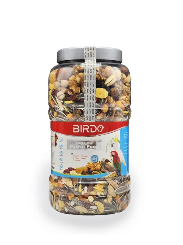 BIRDO Silver Mix Parrot Food 500gm