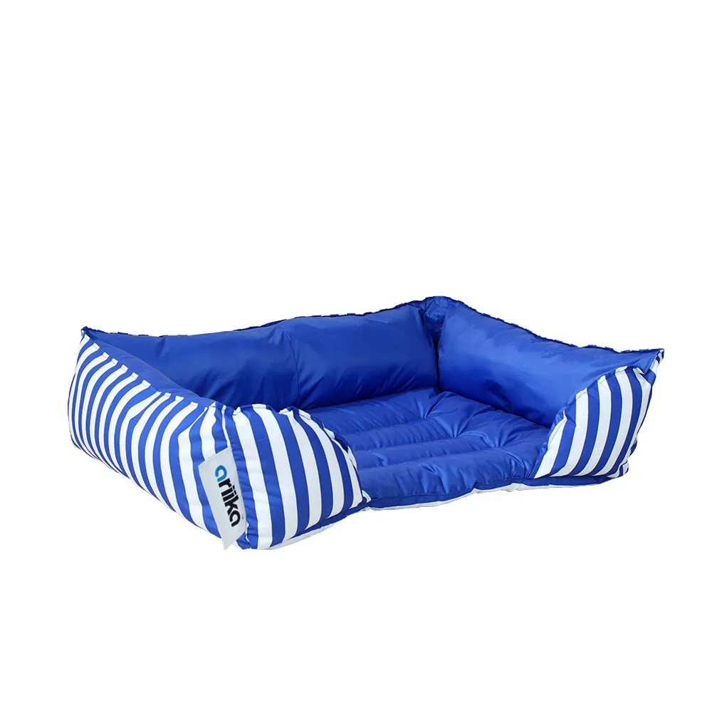 Ariika Mike Pet Bed Blue Stripes -Large