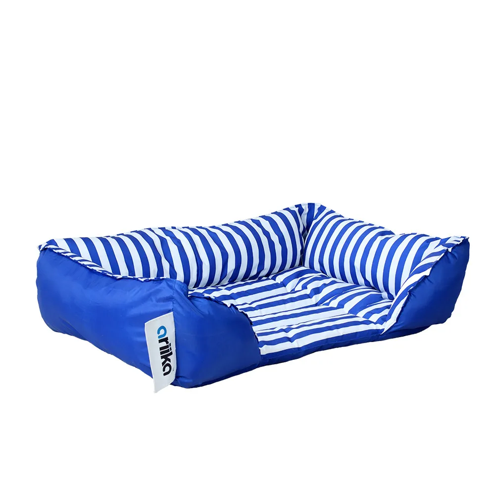 Ariika Mike Pet Bed Blue Stripes -Large