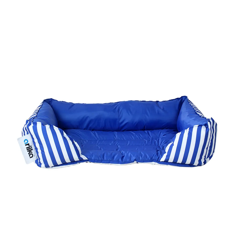 Ariika Mike Pet Bed Blue Stripes -Large