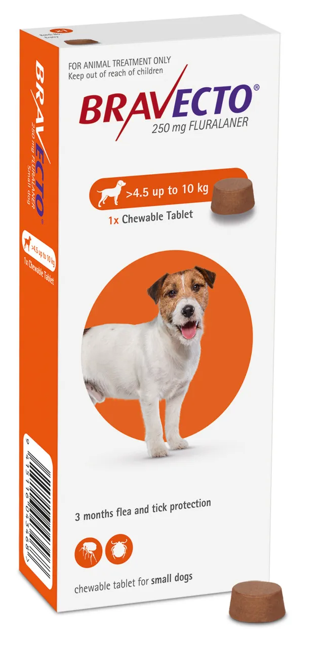 Bravecto Dog 250mg | 4.5kg to10kg